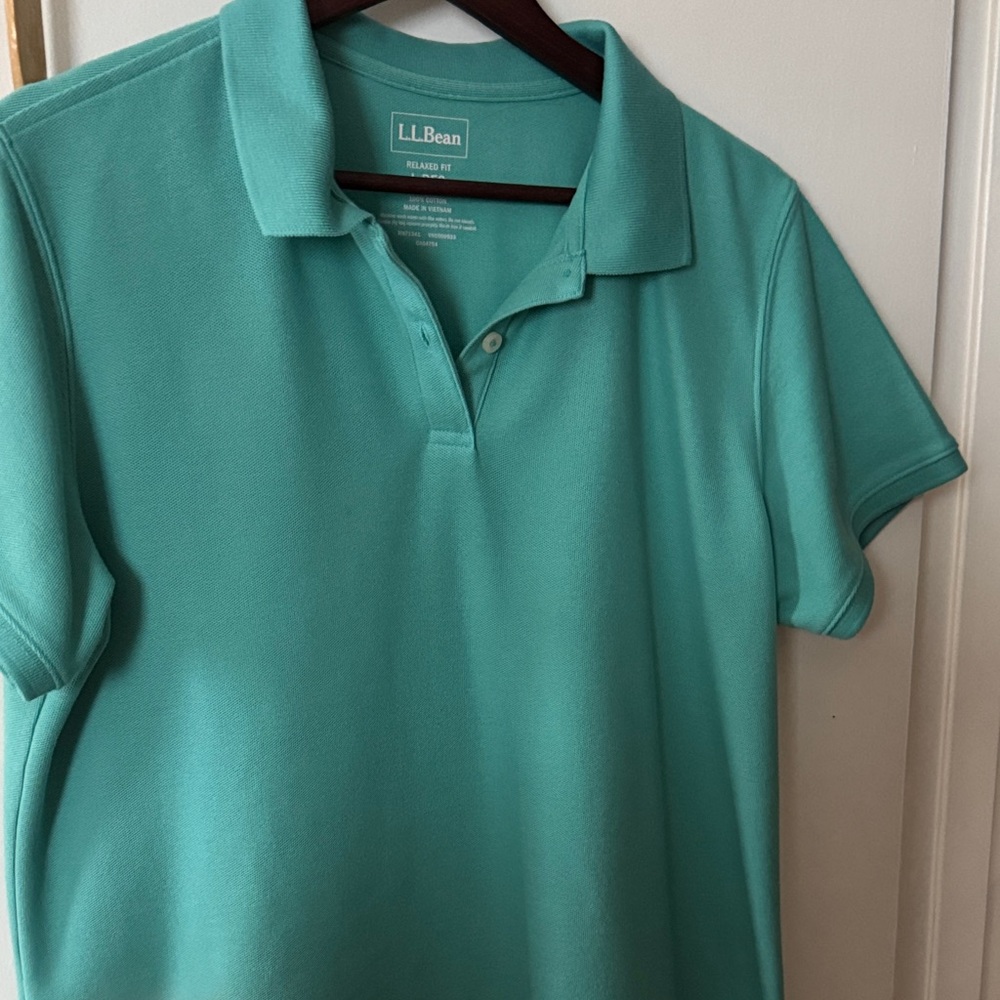 L.L. Bean Women's Teal Polo Shirt